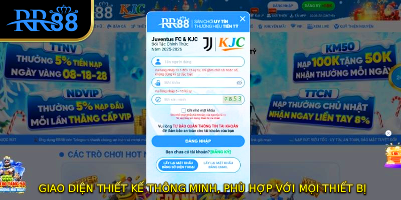 Giao diện thiết kế thông minh, phù hợp với mọi thiết bị